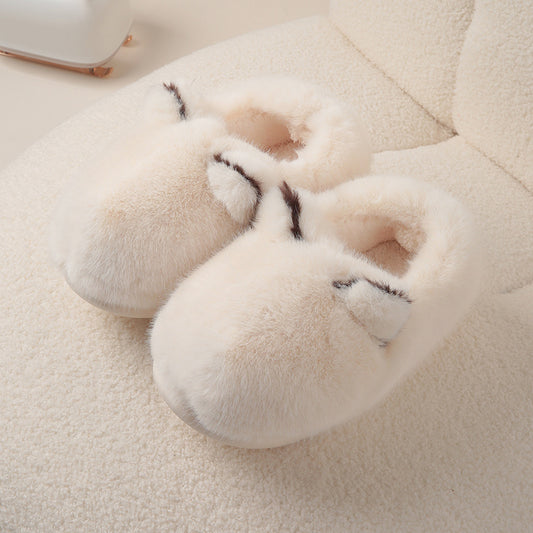 Cat Like Cotton Slippers For Women Autumn And Winter Home And Household Use